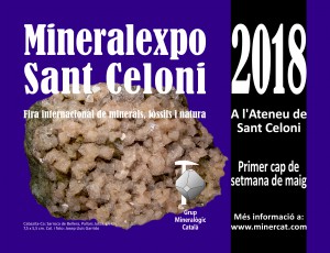 Cartell MineralExpo Sant Celoni 2018